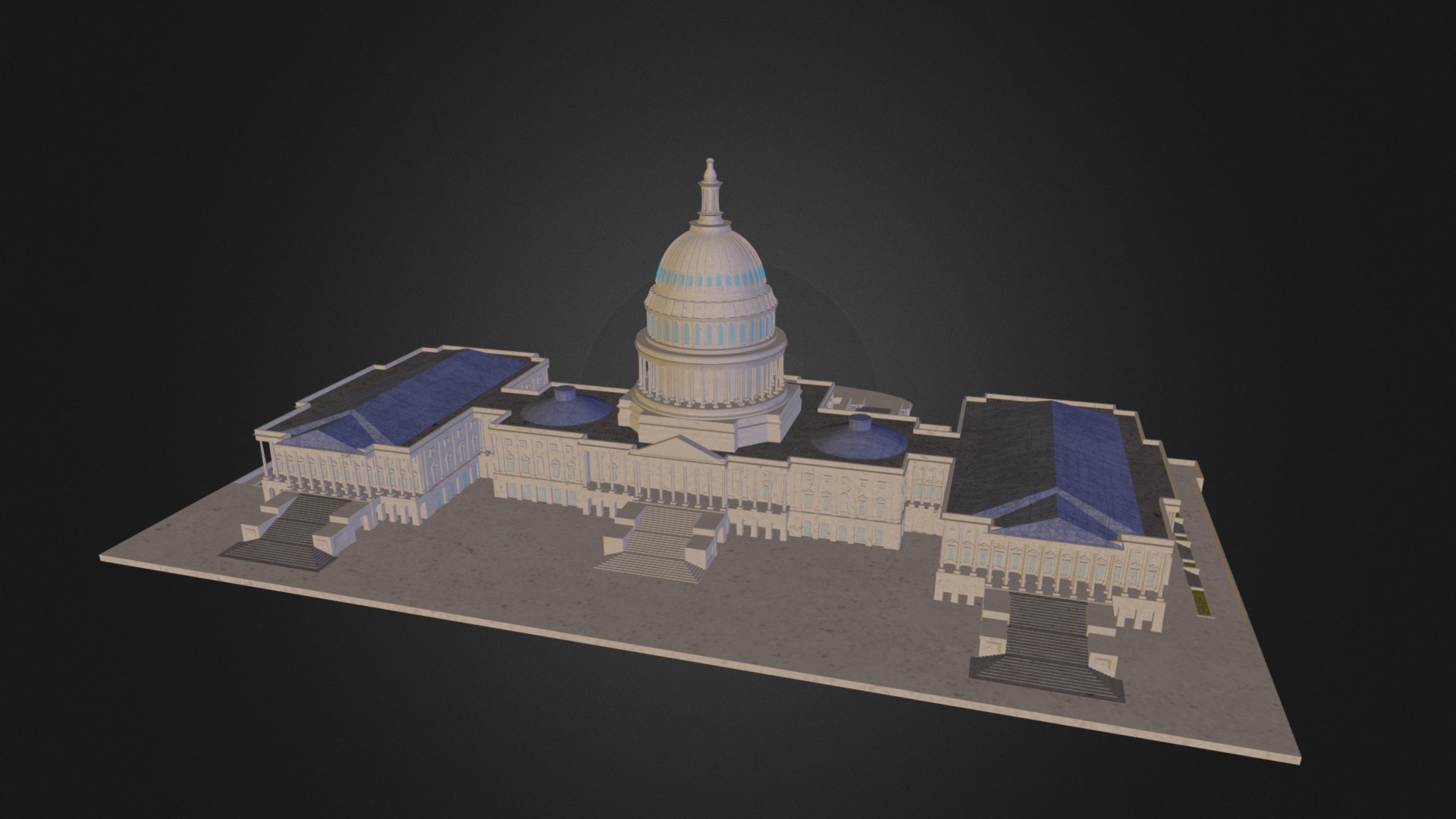 3D model US Capitol Building