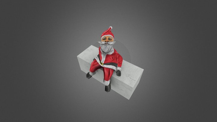 Crazy Santa 2 3D Model