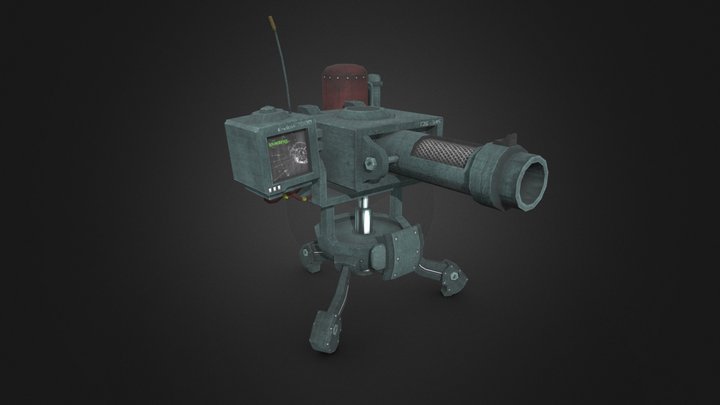 Turret - Wastelands 2 3D Model