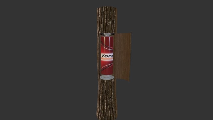 tree with battery 3D Model