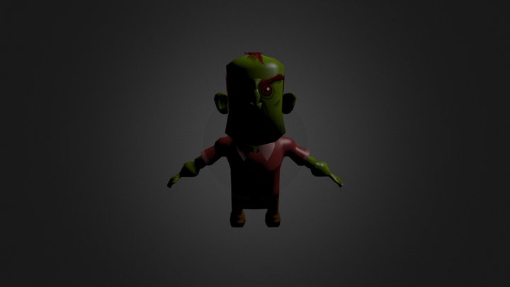 Zombie Velho 3D Model
