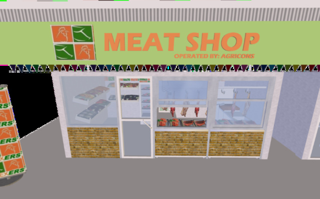 Meat Shop by Chexers 3D Model