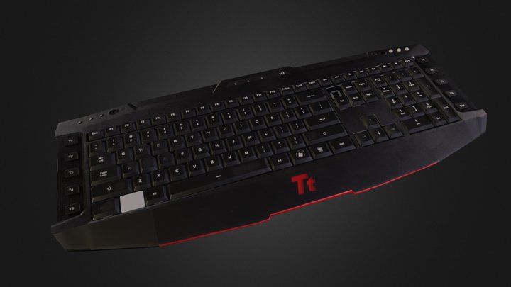 Tt esports Challenger Pro Keyboard 3D Model