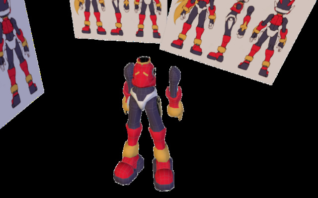 Megaman Zero 3D Model