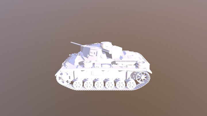 Panzer IIIN 3D Model