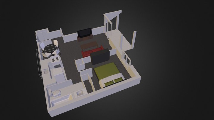 2 1/2 ferme 3D Model