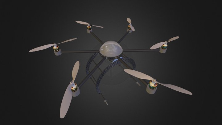 Aerogenix -  Heliworx - Droidworkx AD6 3D Model