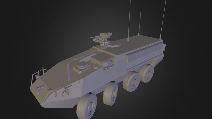 Stryker Lowpoly 3D Model