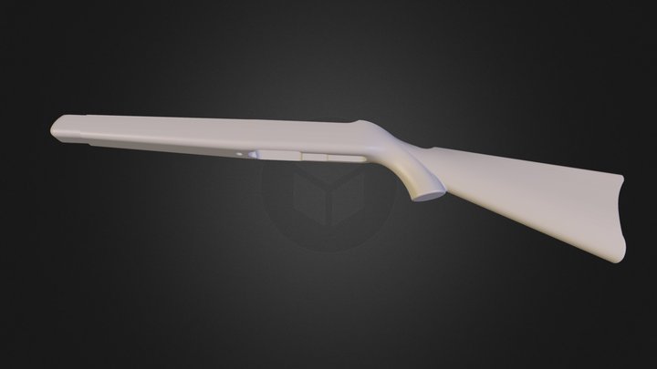Ruger 10-22 rifle stock.3ds 3D Model