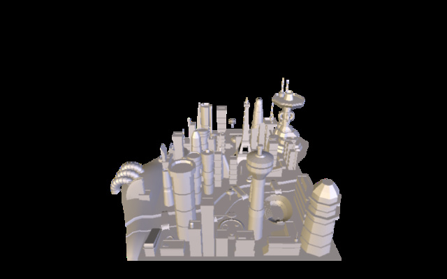 CityMarmoset5.obj 3D Model