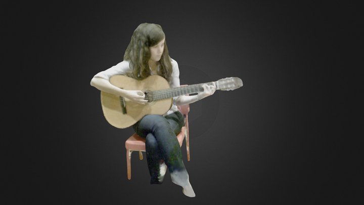 Guitar player 3D Model