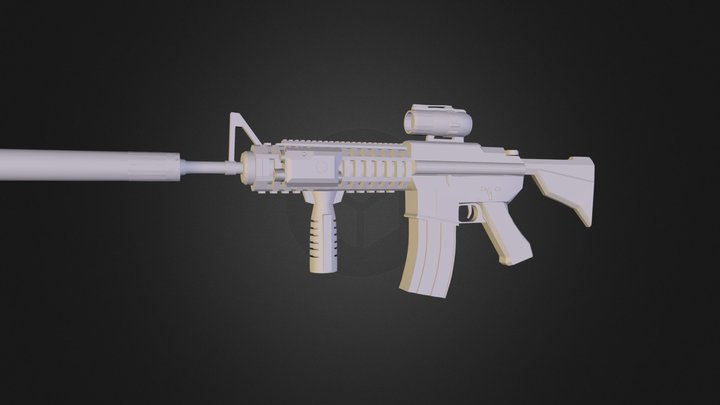 M4 sopmod - ST v2.obj 3D Model