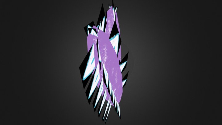 purple v.obj 3D Model