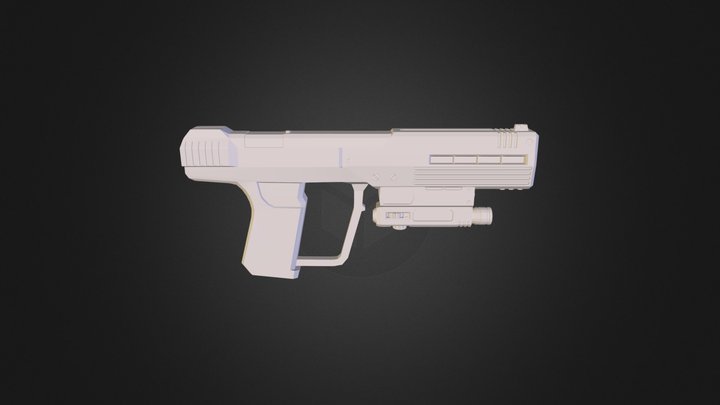 ODST Pistol WIP 3 3D Model