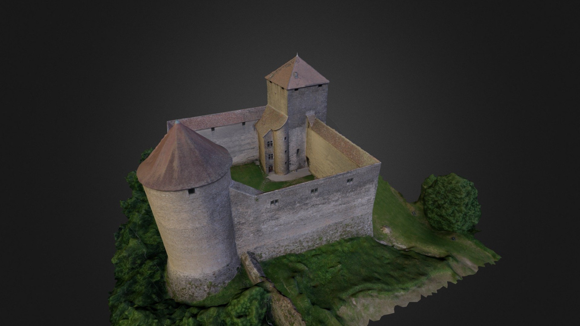 Château Des Allymes - 3D model by guilhemdm [llfuqtS] - Sketchfab