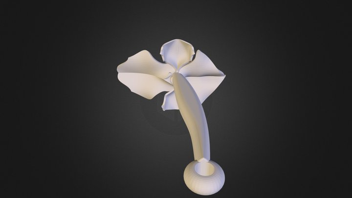 Flower plus a (whole) ring.STL 3D Model