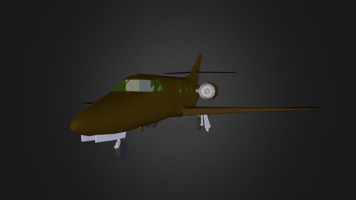Airplane FALCON10 N181011.3DS 3D Model