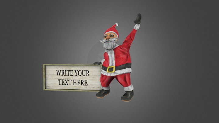 Crazy santa 5 3D Model