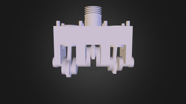 Three Cylinder  3D Model