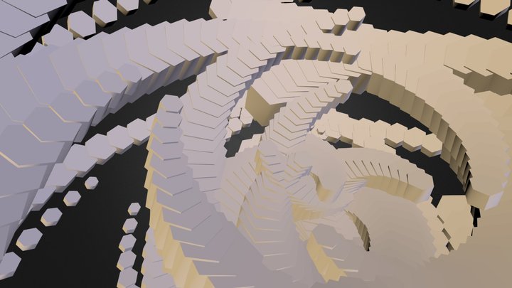 Spirale de cylindres 3D Model