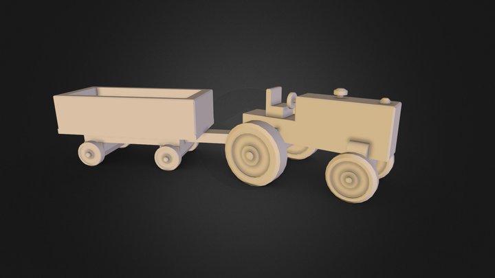 Toy Train 3D Model