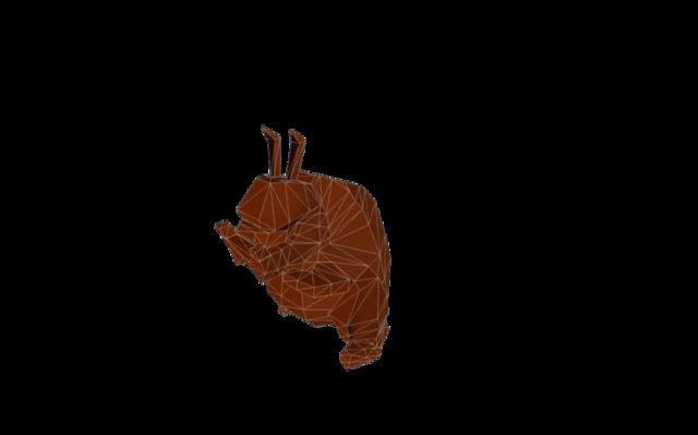 Chocoalte Rabbit 3D Model