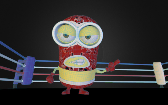 Minion Luchador 360 view 3D Model