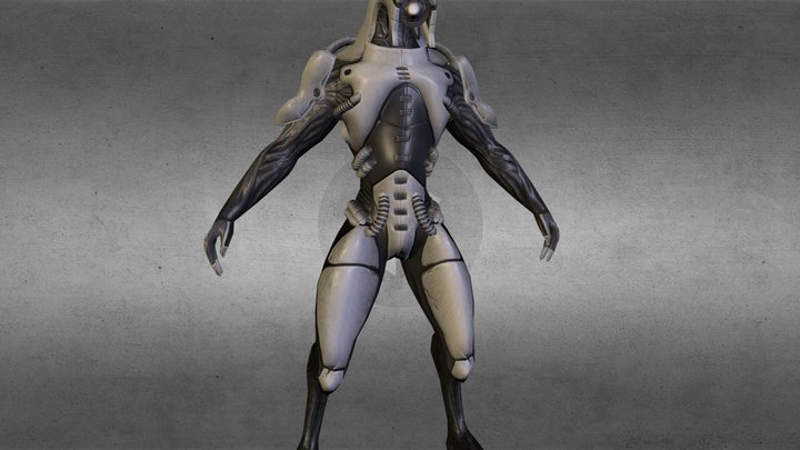 ME3 Geth Trooper 3D Model
