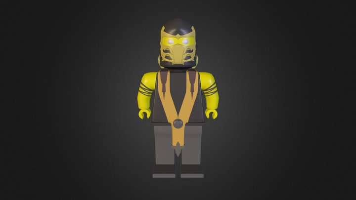 Lego Scorpion - Mortal Kombat 3D Model