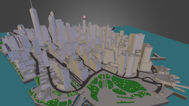 lower manhattan part 1 3D Model