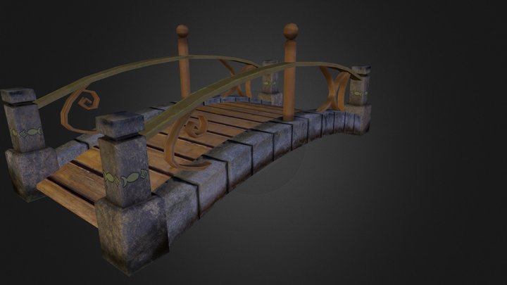 Pond Bridge.obj 3D Model