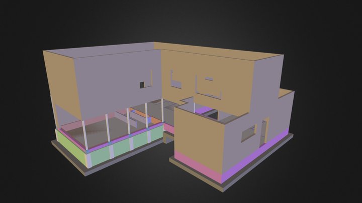 Foundations & House Frame 3D Model
