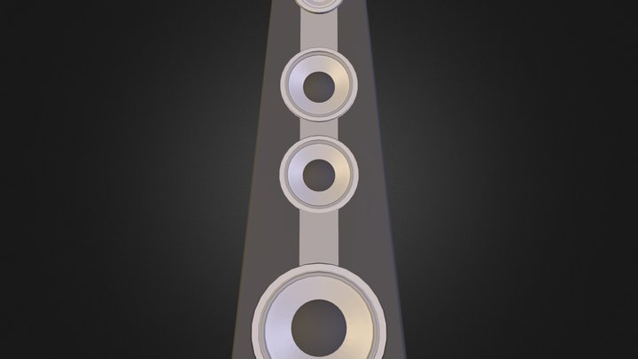 Speaker_din.3DS 3D Model