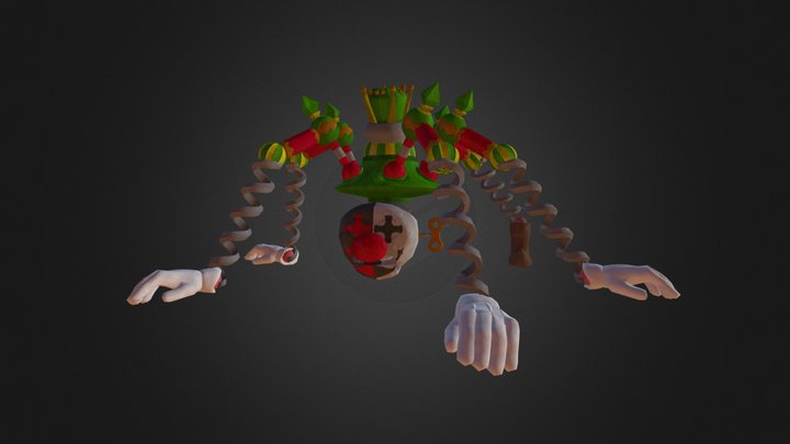 Clown Spider Robot 3D Model