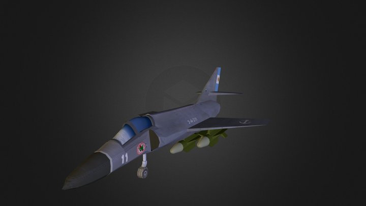 Super Etendard 3D Model