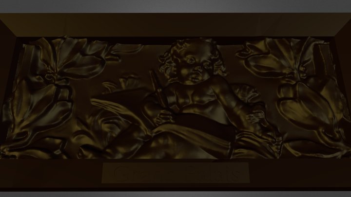 Grand Palais Relief 3D Model