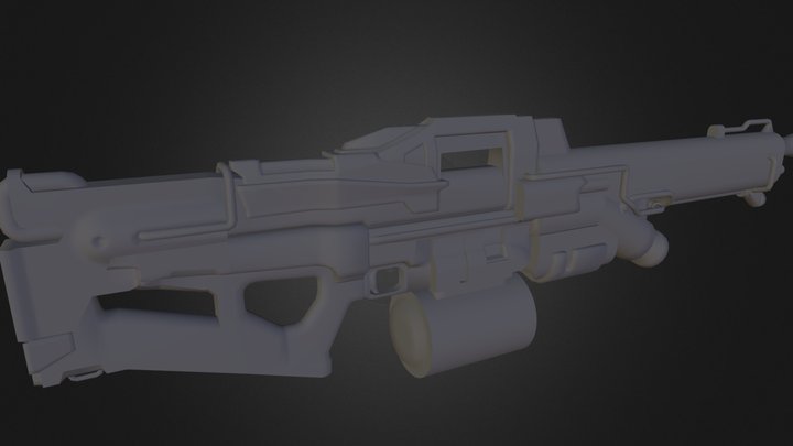 Machine Gun 3D Model
