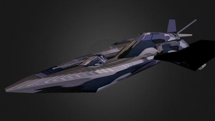 Stealth Ship 3D Model