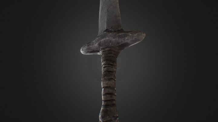 Stone sword 3D Model