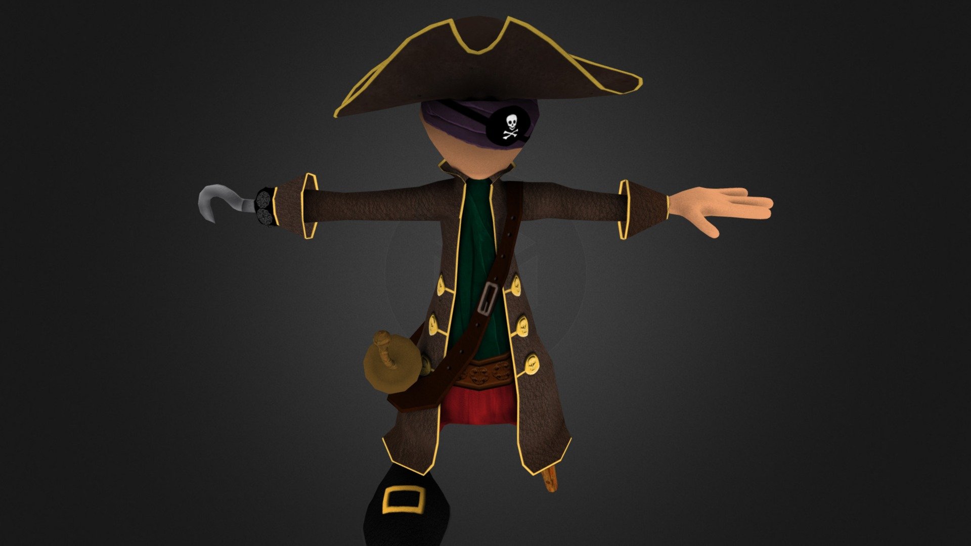 pirateman.obj - 3D model by alberto_aragones [oQycxkf] - Sketchfab