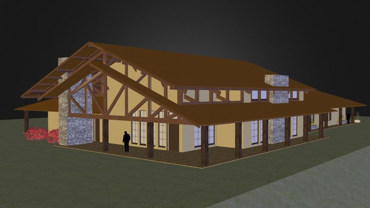 Fazenda Ycatu - c/ Telhado 3D Model