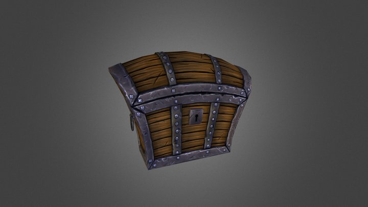 Hand Painted Chest 3D Model