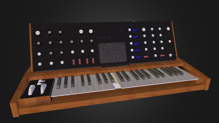 Moog Voyager Synthesizer 3D Model
