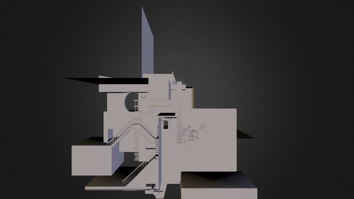 Escher Relativity (OBJ).zip 3D Model