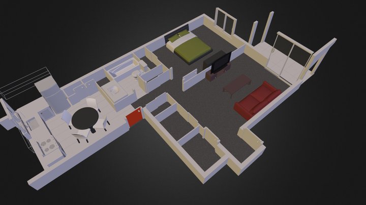 3 1/2 etage 3D Model