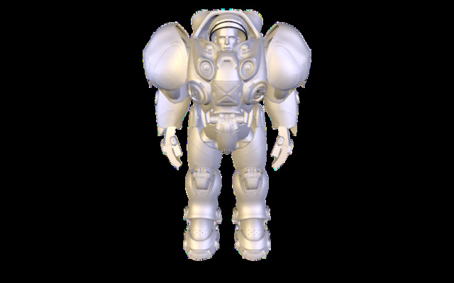 Terran Marine: WIP 012 3D Model