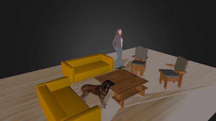 Compositie van Meubels2 3D Model
