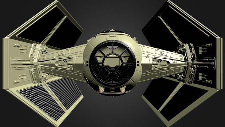 Star Wars - Vader Tie fighter / Cookie 3D Model