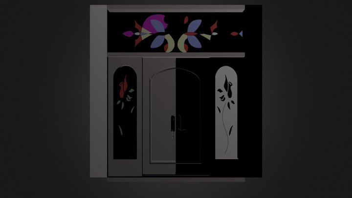 StainedGlasDoor.blend 3D Model