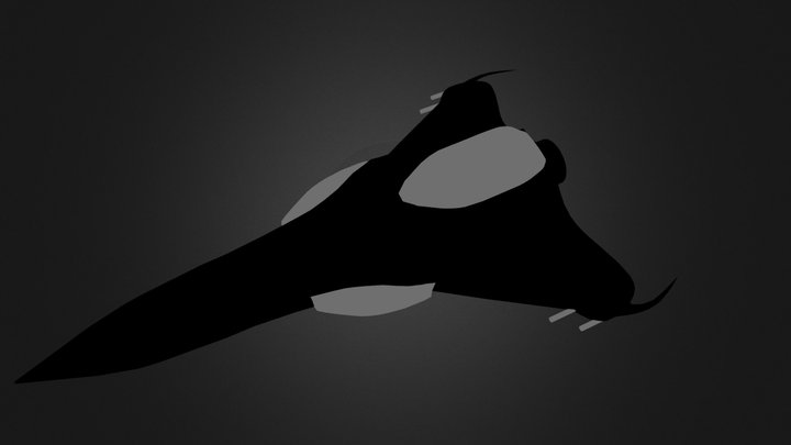 Simple Spacefighter 3D Model